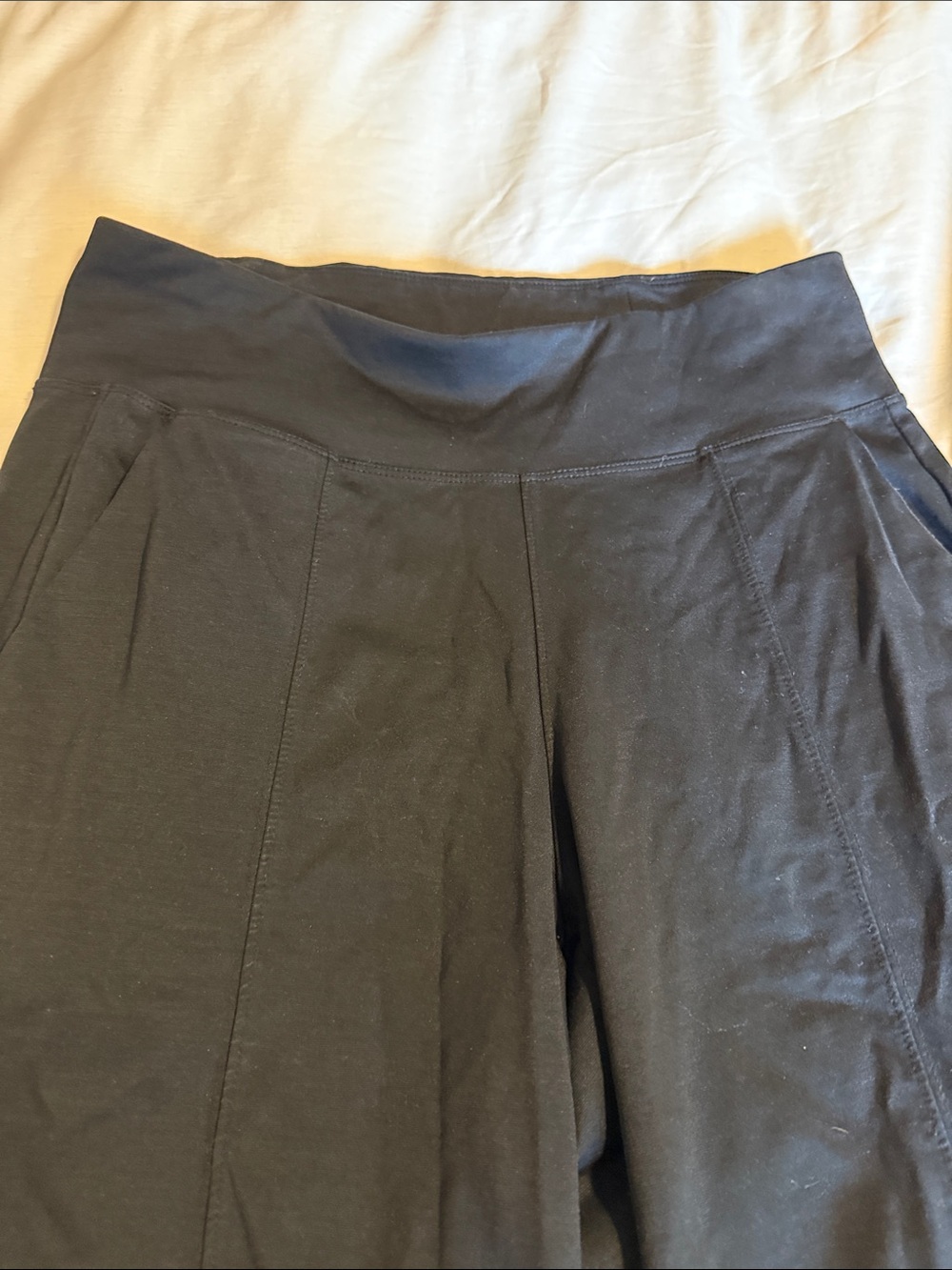 Athleta Black Wide-Leg Pull-On Pants - Picture 3 of 6